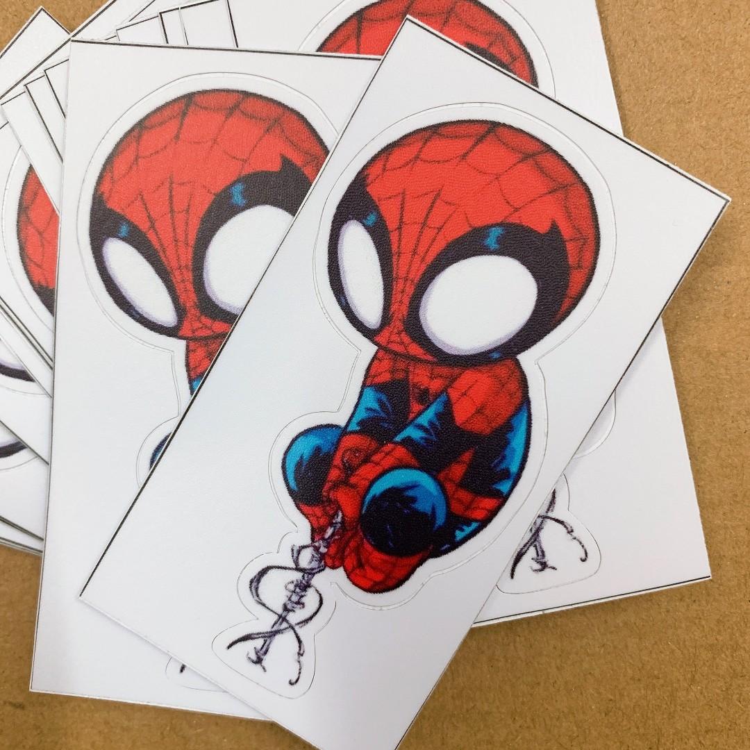 Marvel Spiderman Sticker Up Side Down Luggage Macbook Laptop Stickers Design Craft Others On Carousell