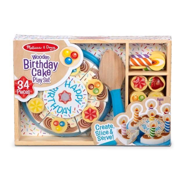 elc wooden birthday cake