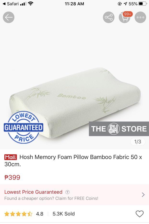 hosh memory foam pillow