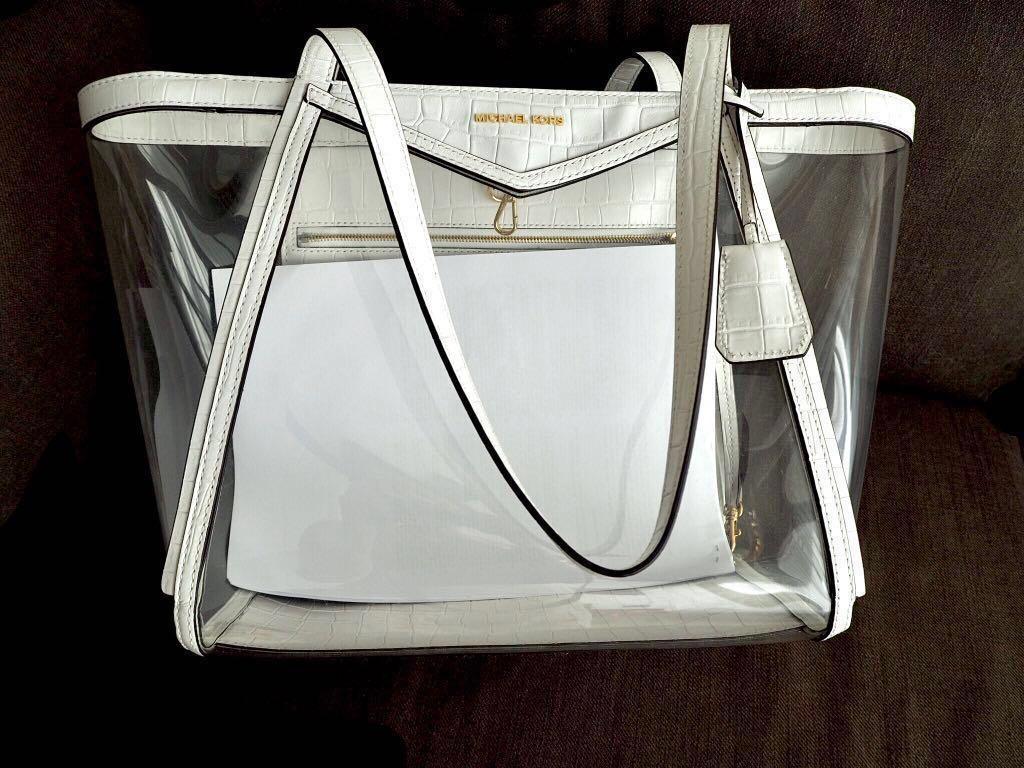 Michael kors best sale whitney clear tote