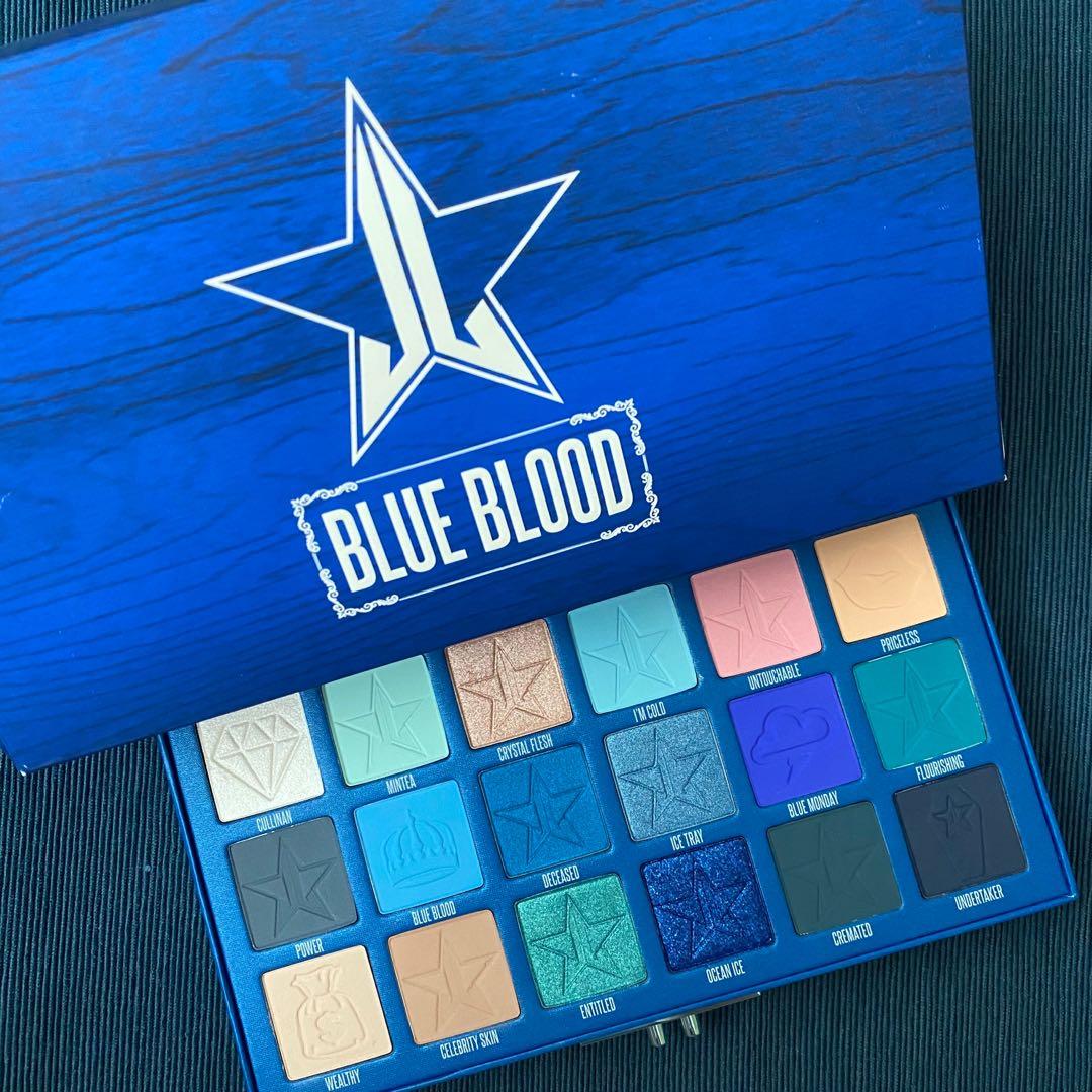 New Jeffree Star Cosmetics Blue Blood Palette Health Beauty Makeup On Carousell