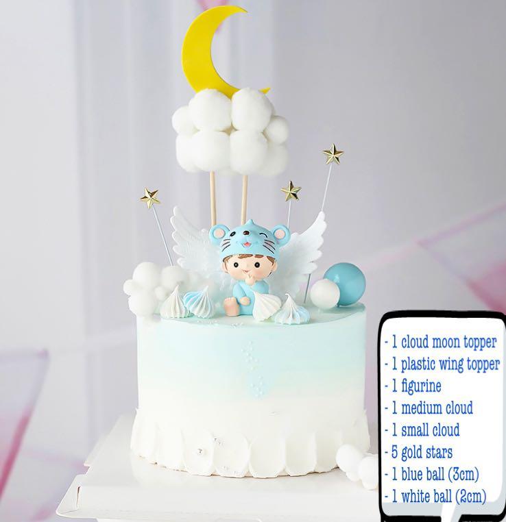 A Strawberries and Cream Half Birthday Cake for Bibi's 6-Month Birthday ( Cake Topper Template) - Indulge With Mimi