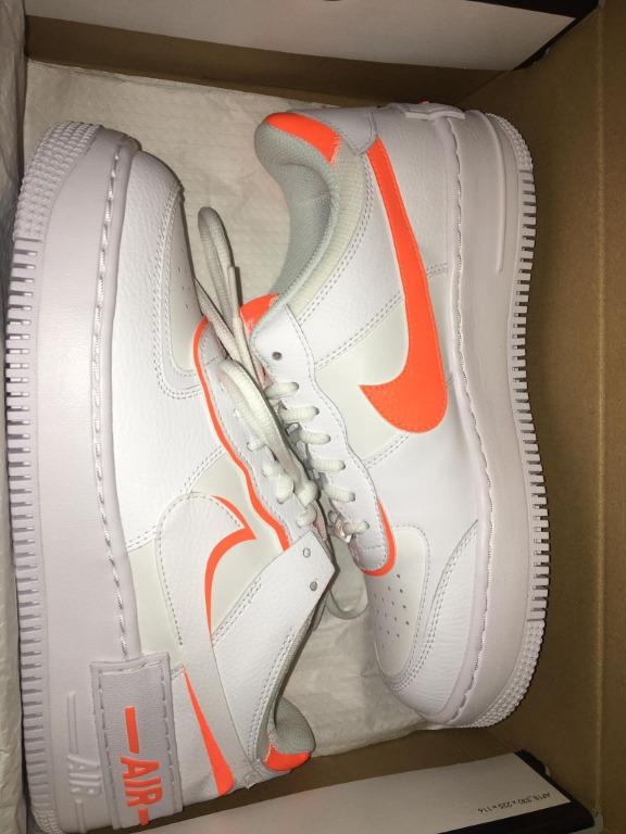 air force 1 shadow white total orange