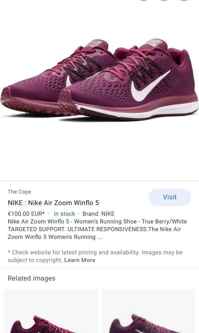 nike air zoom winflo 5 women's running shoes