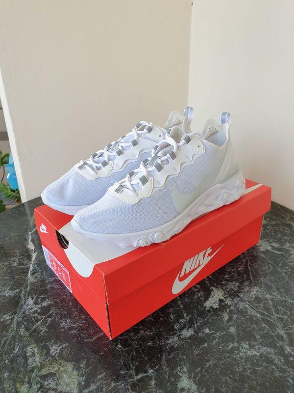 Nike react element 55 blanche online femme