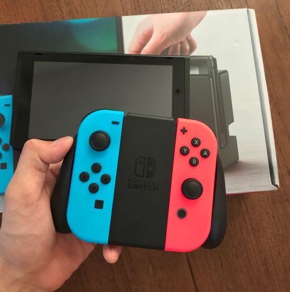 Nintendo Switch Console Blue Red New Version Gresss Video Game Konsol Di Carousell
