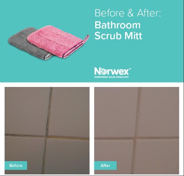 Norwex Bathroom Scrub Mitt Home Furniture Others On Carousell