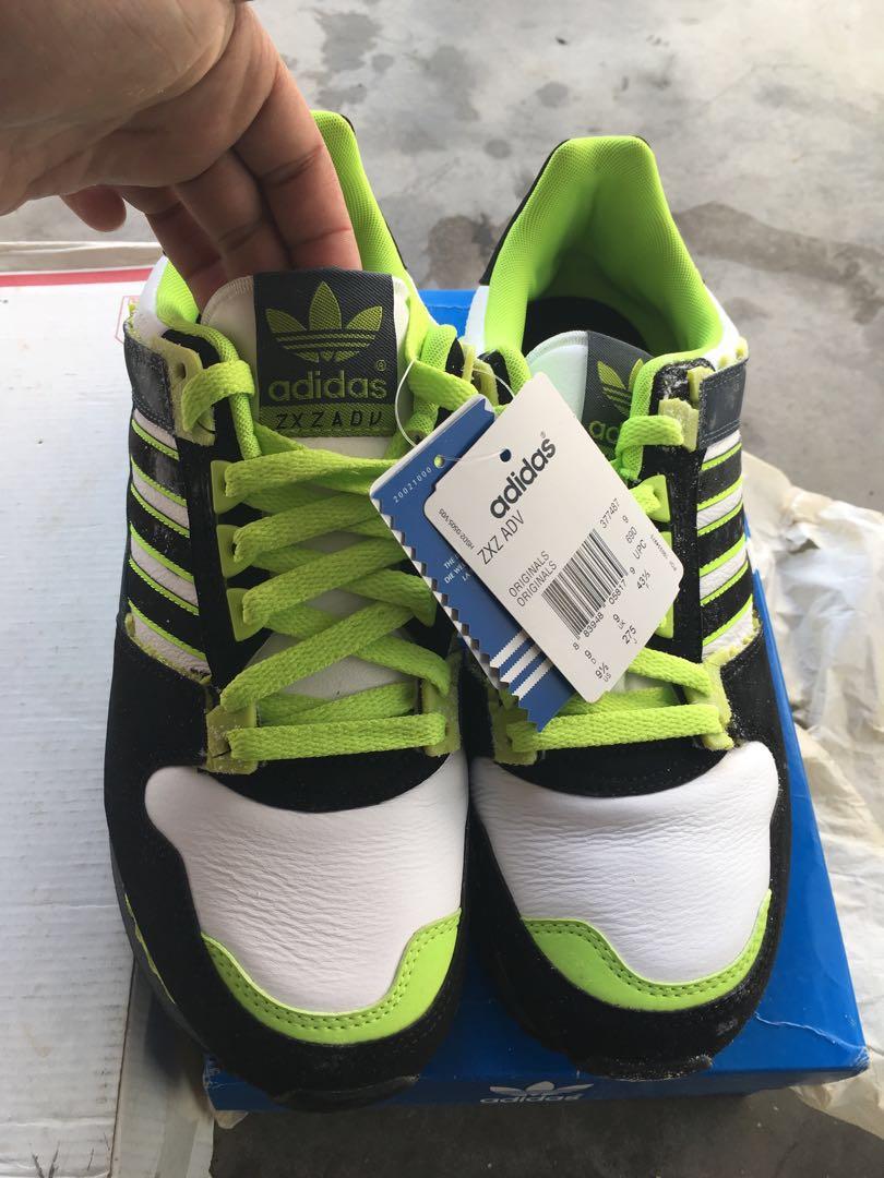 Nos adidas zxz adv neon green collectiable Men s Fashion Footwear Sneakers on Carousell