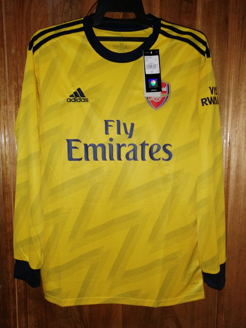 Original Arsenal Fc Long Sleeves 2019 20 Away Banana Bruised Kit Rare Bnwt Sports Athletic Sports Clothing On Carousell