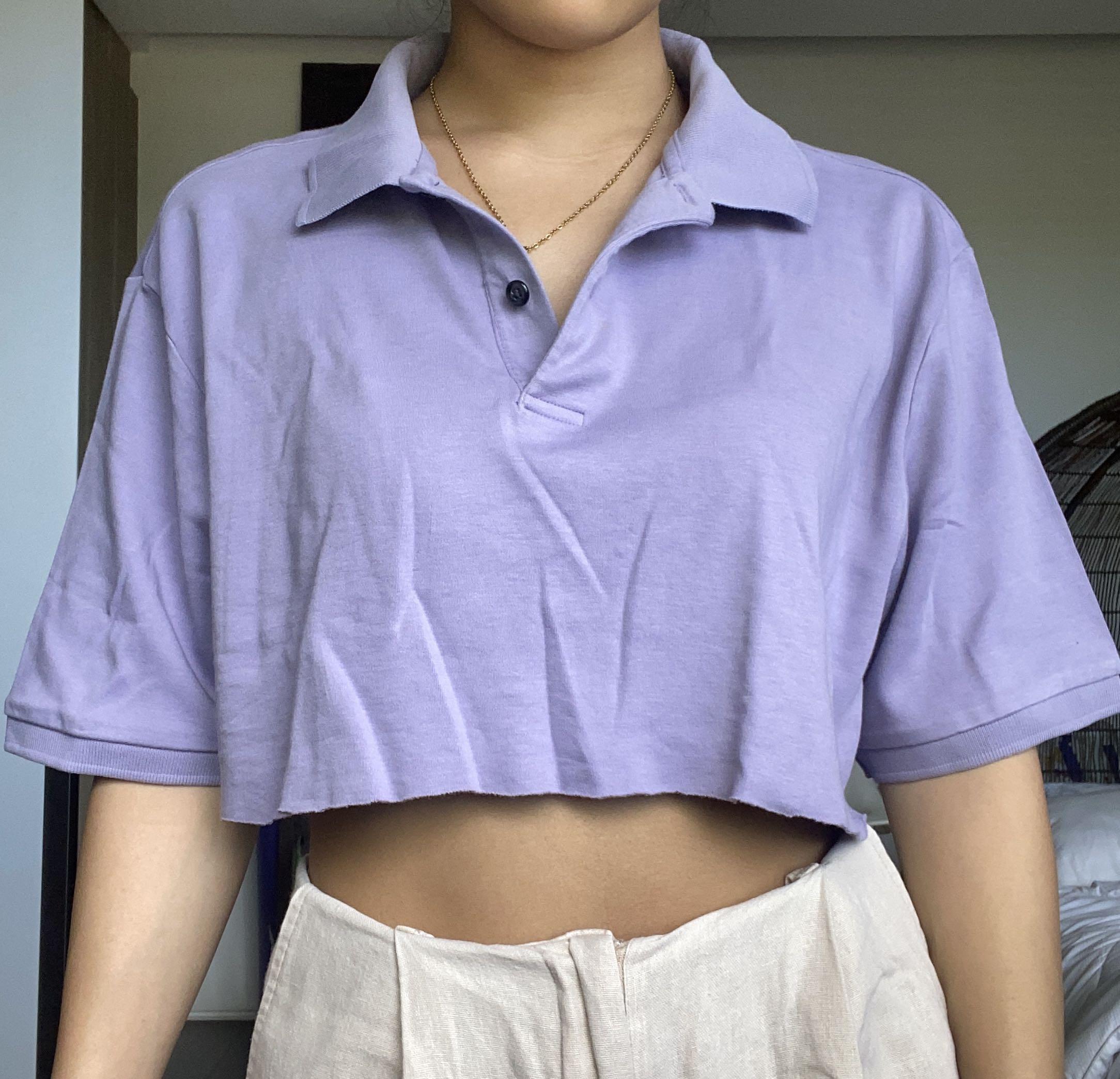pastel purple tops