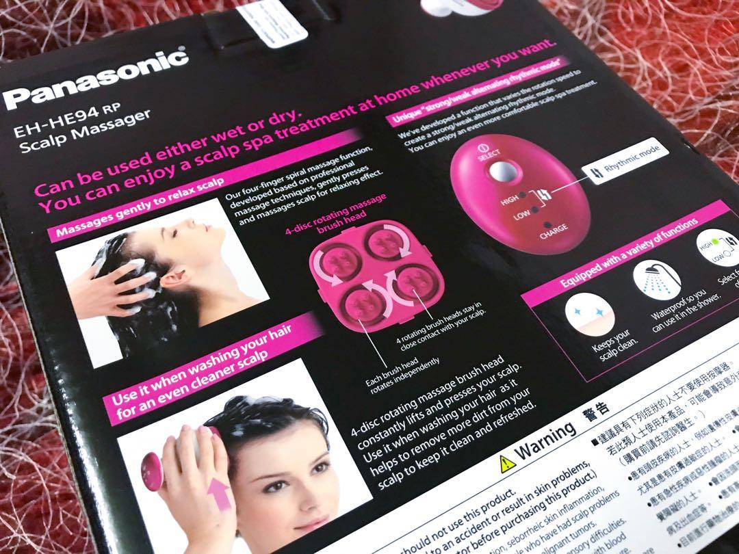 Panasonic Scalp Massager Model EH HE94 Beauty Personal Care
