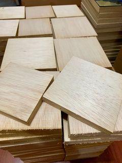 Plywood Tile for DIY Wooden Block, Wood Image Transfer, Craft, Scrabble, wood carving