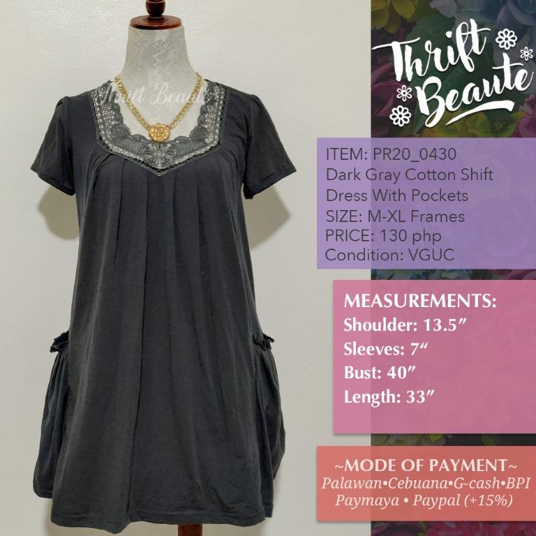 women's cotton shift dresses