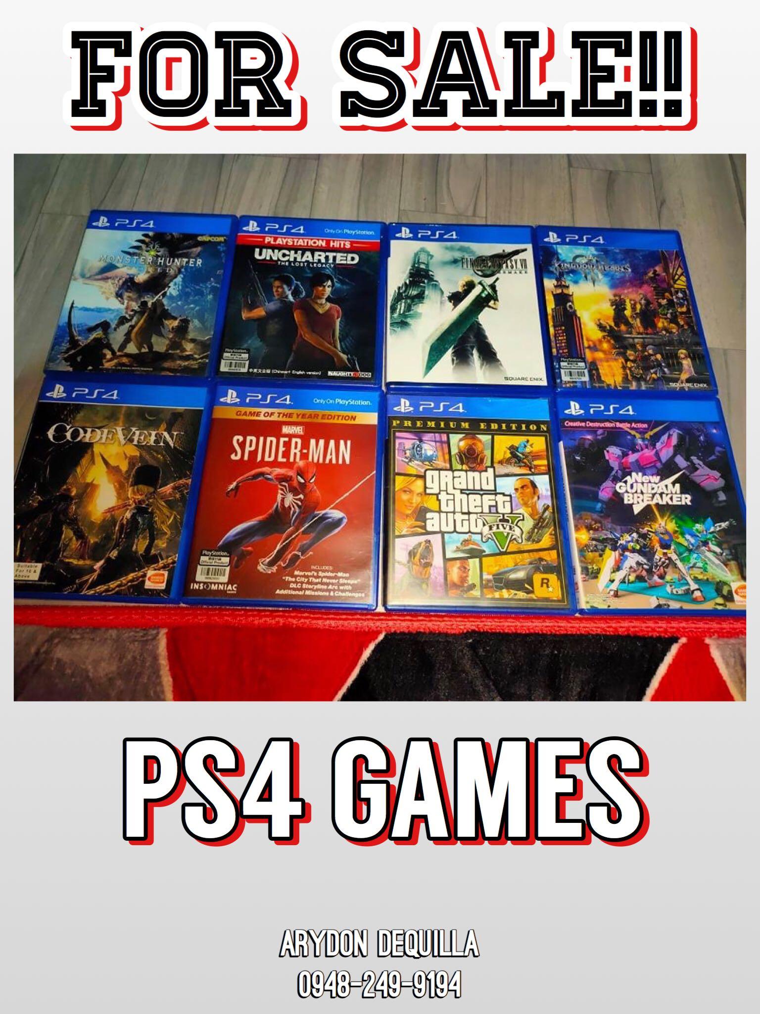 ps4 games price list