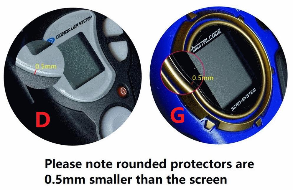 Digivice HD Screen Protector Kit for D2, D3, other Digivices