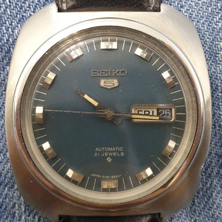 Seiko 5 Automatic 6119 8430 21 Jewels Men S Watch Antiques Vintage Watches Jewelry On Carousell