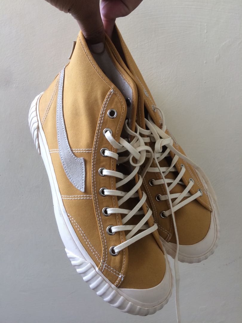 Sepatu Compass Vintage High Yellow Fesyen Pria Sepatu Sneakers Di Carousell