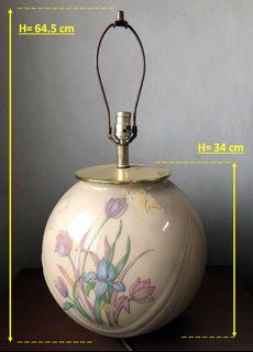 Single Vintage Ceramic Accent Table lamp antique