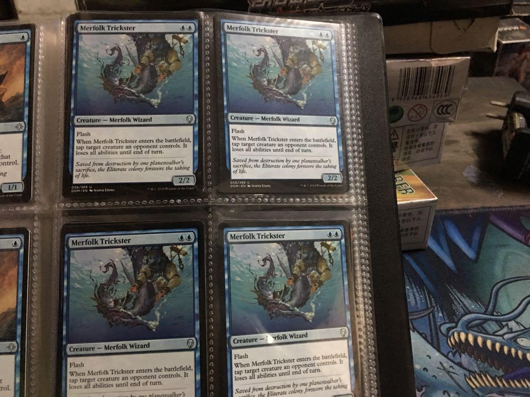 MTG MERFOLK TRICKSTER 4 CARDS, Hobbies & Toys, Toys & Games on Carousell