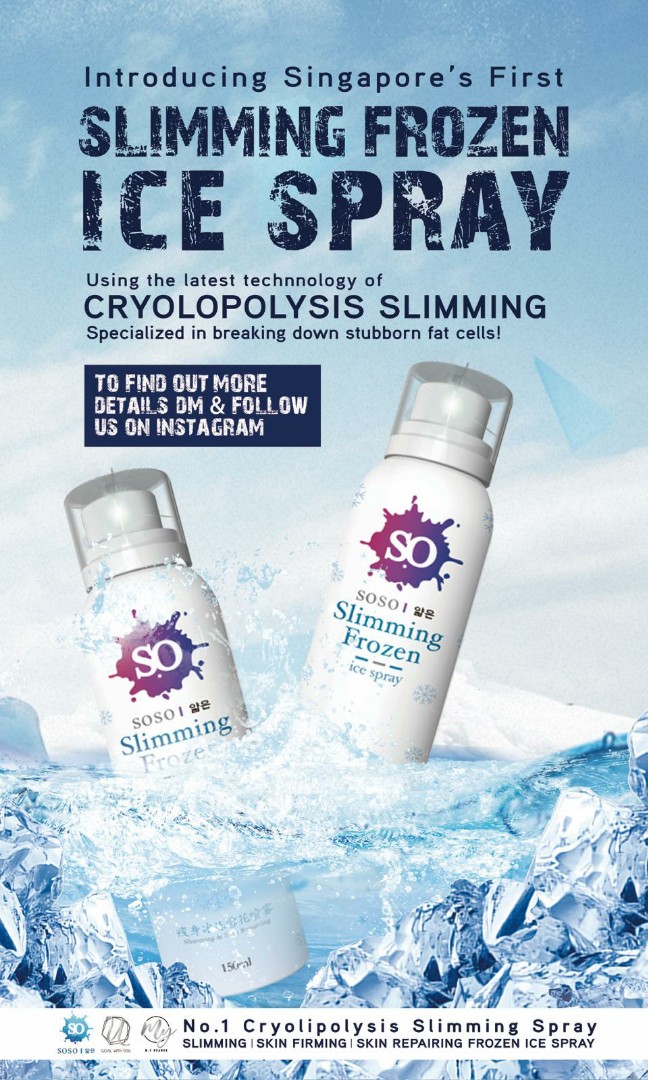 Frozen ice hot sale spray