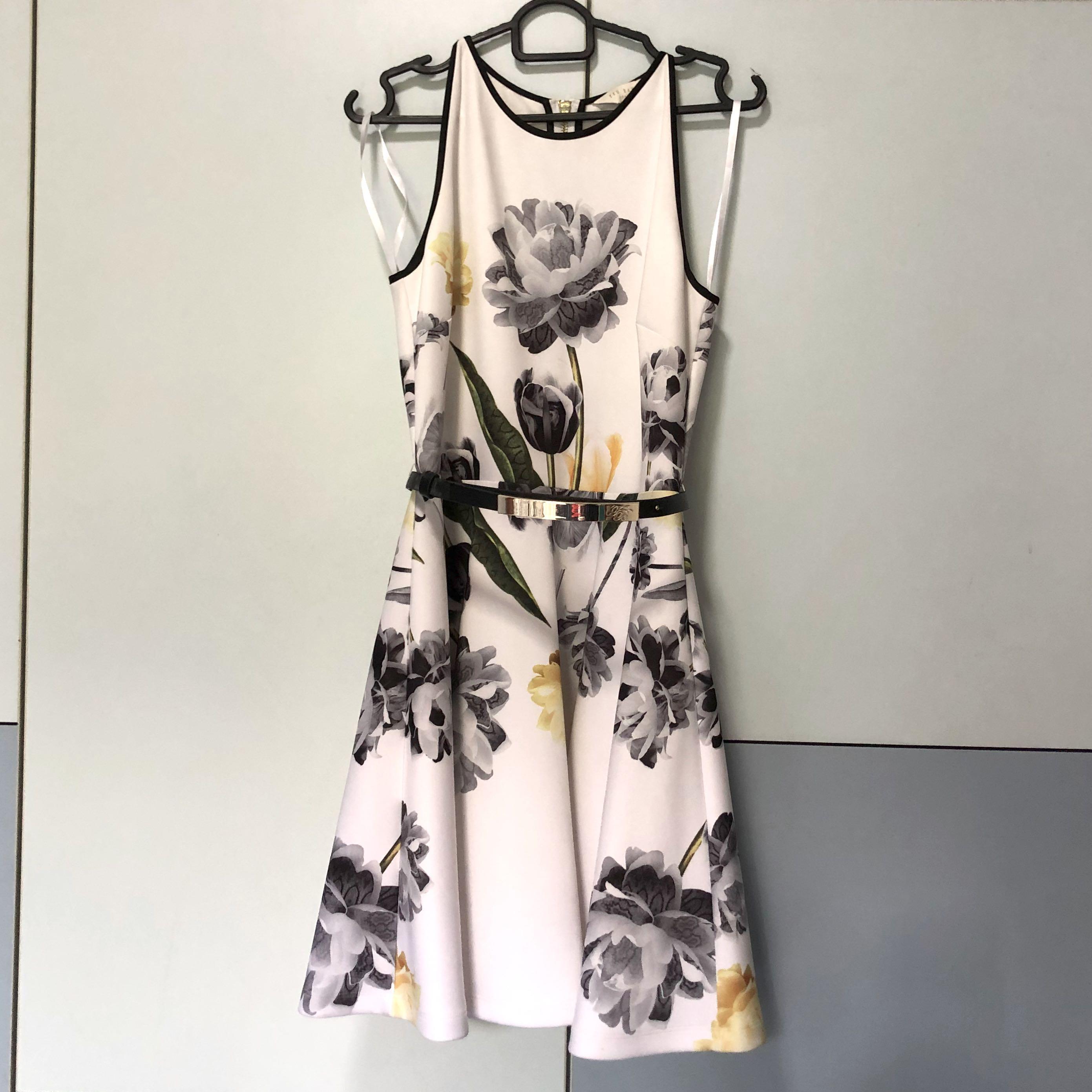 Ted baker floral skater dress hotsell