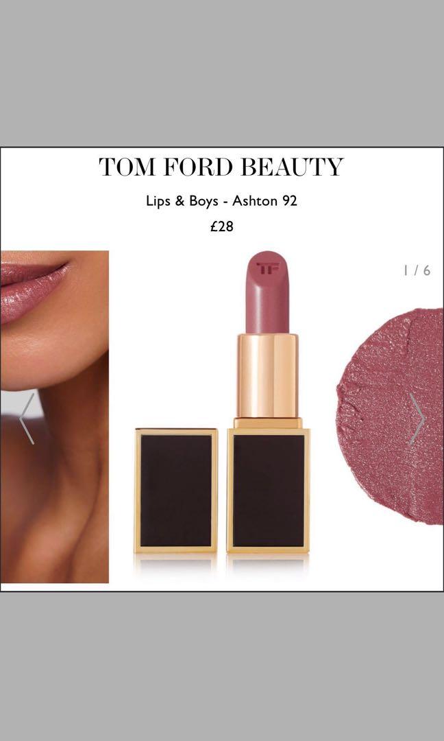 Tom Ford Lipstick 黑管唇膏#92 Ashton, 美容＆化妝品, 健康及美容- 皮膚護理, 化妝品- Carousell