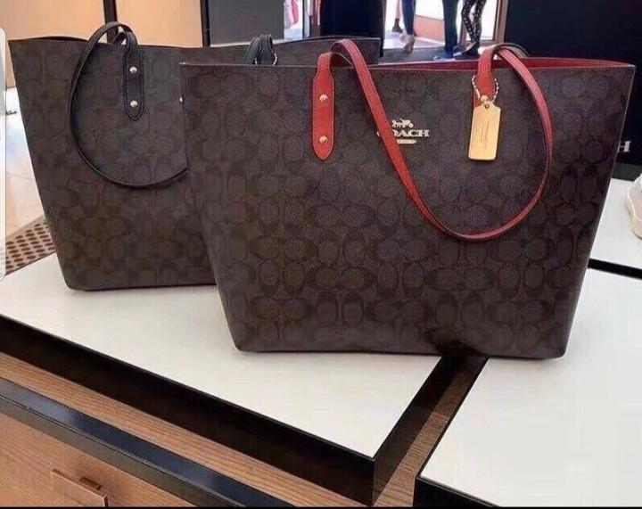 coach overnight bag in signature canvas