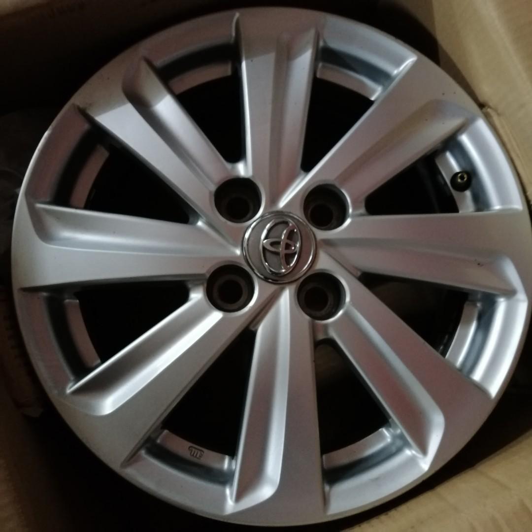 Toyota Vios stock Mags only 15s 2017, Car Parts & Accessories, Mags and ...