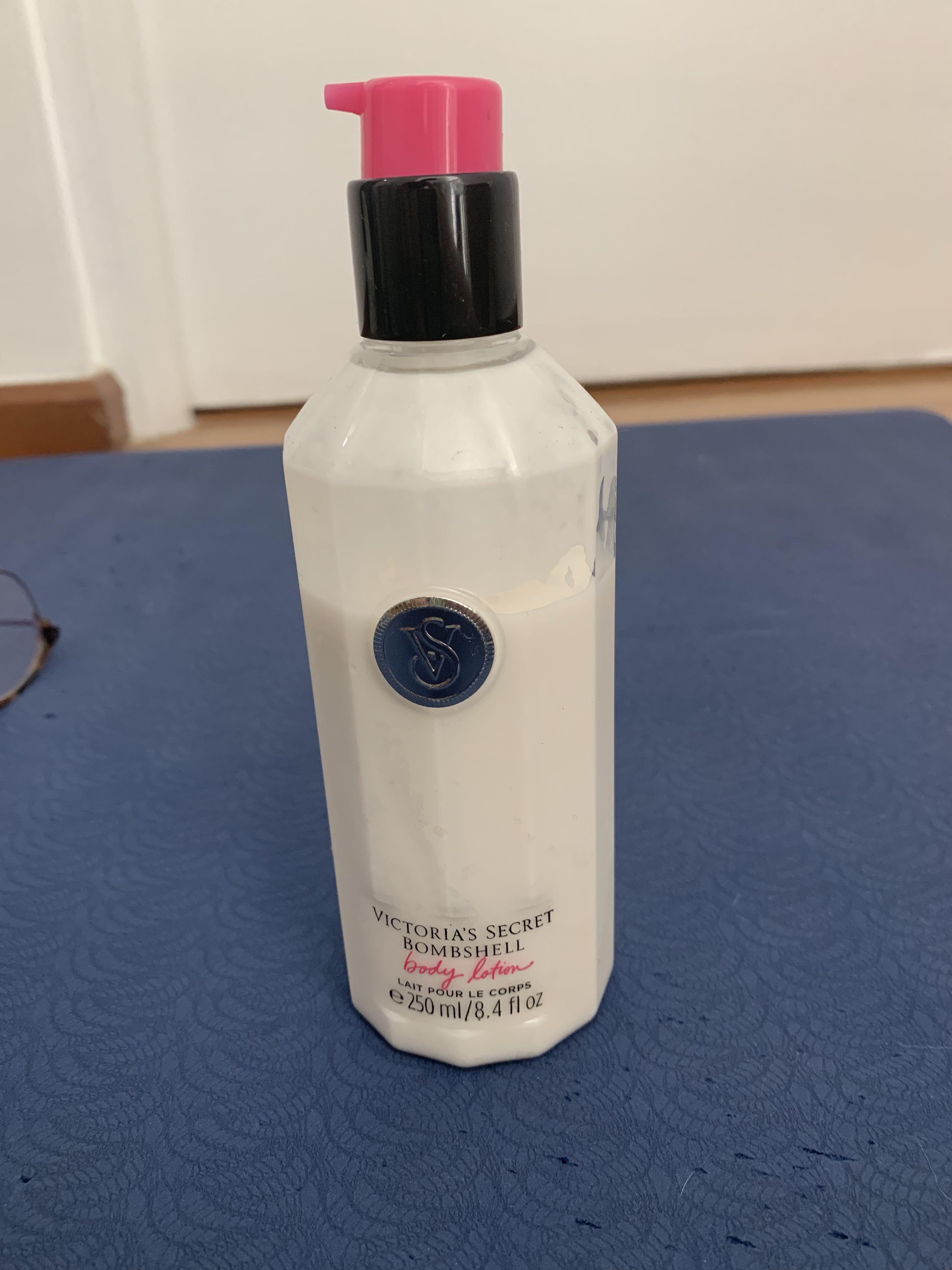 Victoria’s Secret’s Bombshell Body Lotion (Category: Body Care) located in Taguig. Submitted by project_clearing (Listing ID 1018624974, Image 1). Description: Rfs; declutter 250ml, more than half left a bottle.