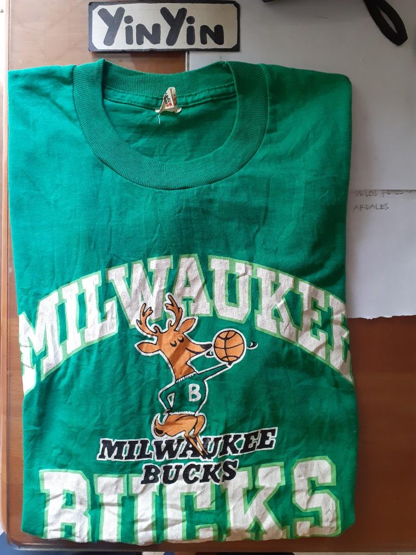Milwaukee bucks vintage sales shirt