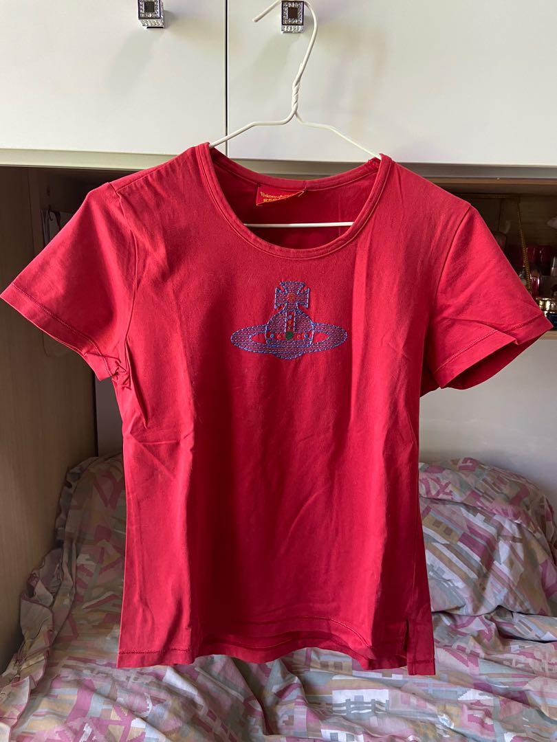 Vivienne Westwood Red Label 女裝紅色ORB Logo Tee T shirt 日本版