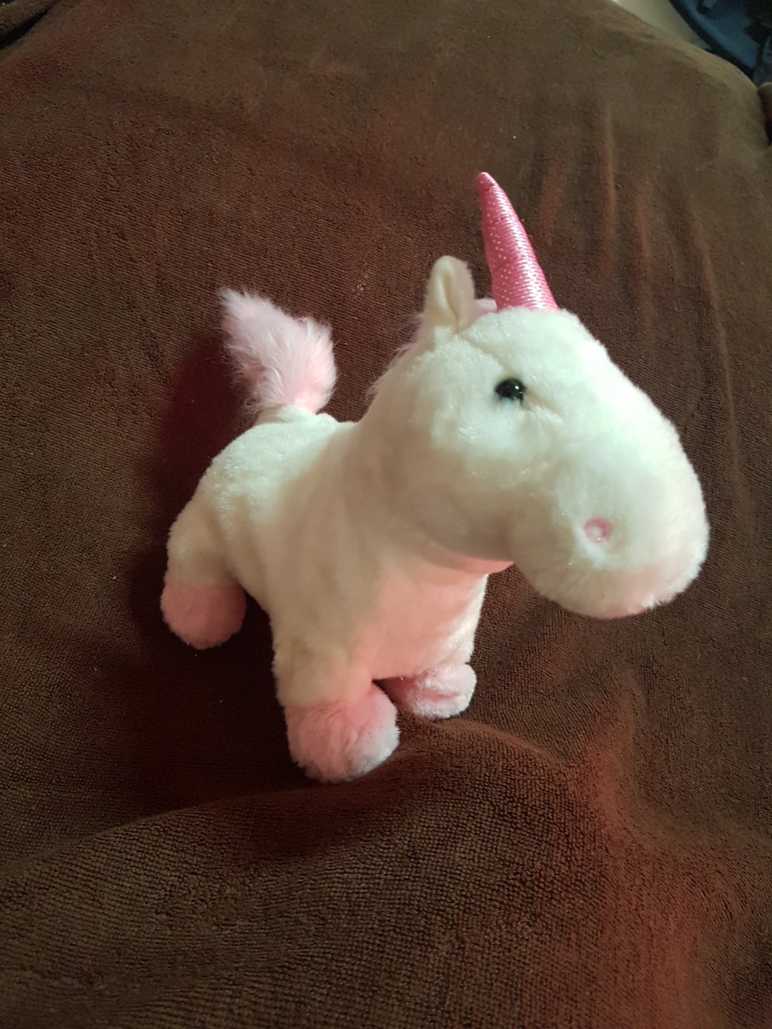 plush walking unicorn