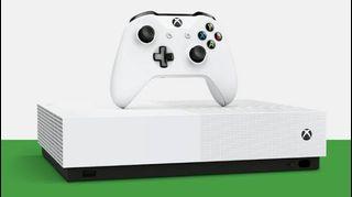 Xbox one S with 2 Controllers and 3 Free games