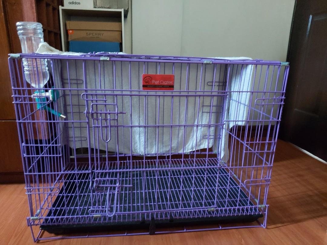 XL DOG CAGE WITH POOP TRAY, Pets