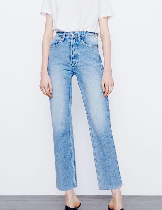 zara jeans high rise