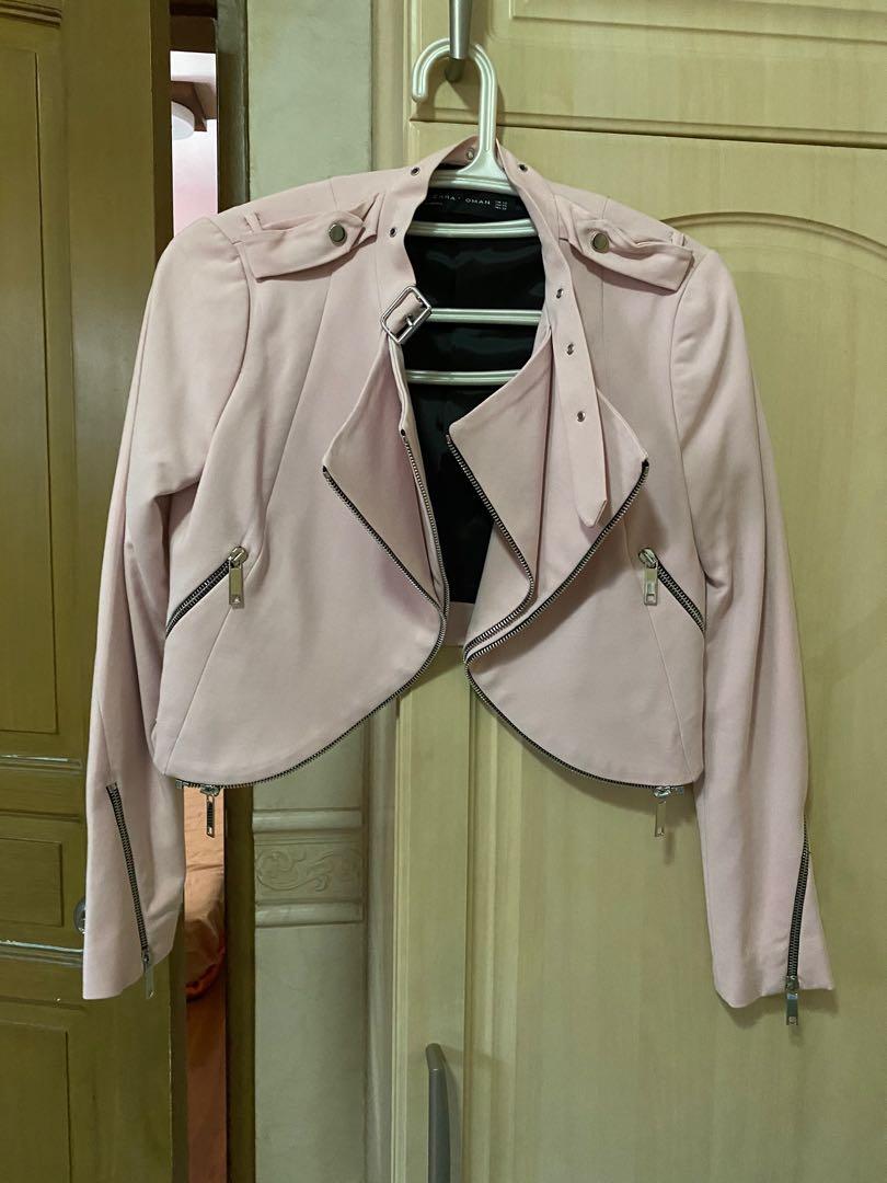 zara jacket pink