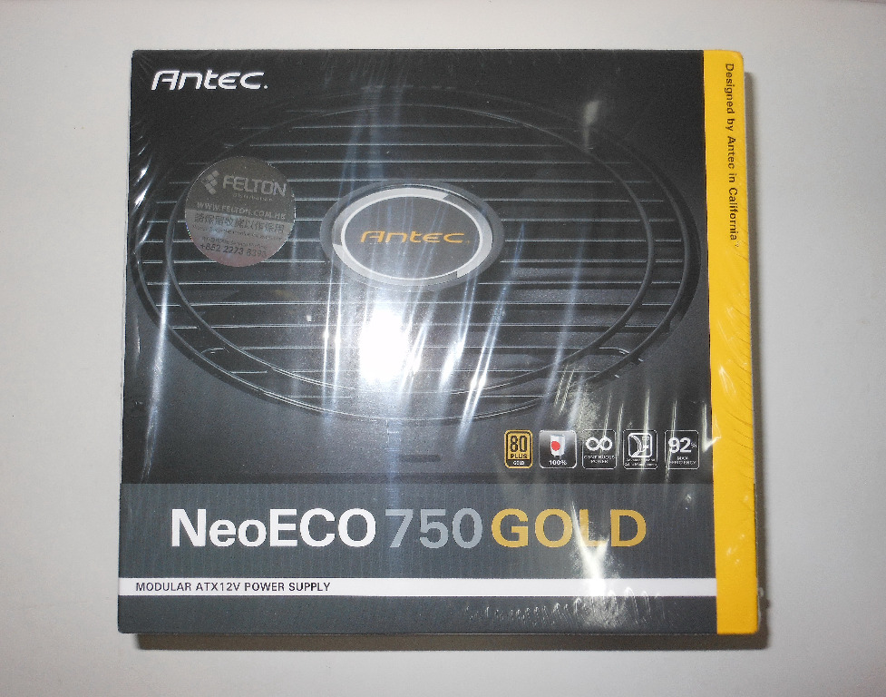 100%全新Antec NeoECO 750W GOLD 750 Watt 80 Plus(金)半模組電源火牛