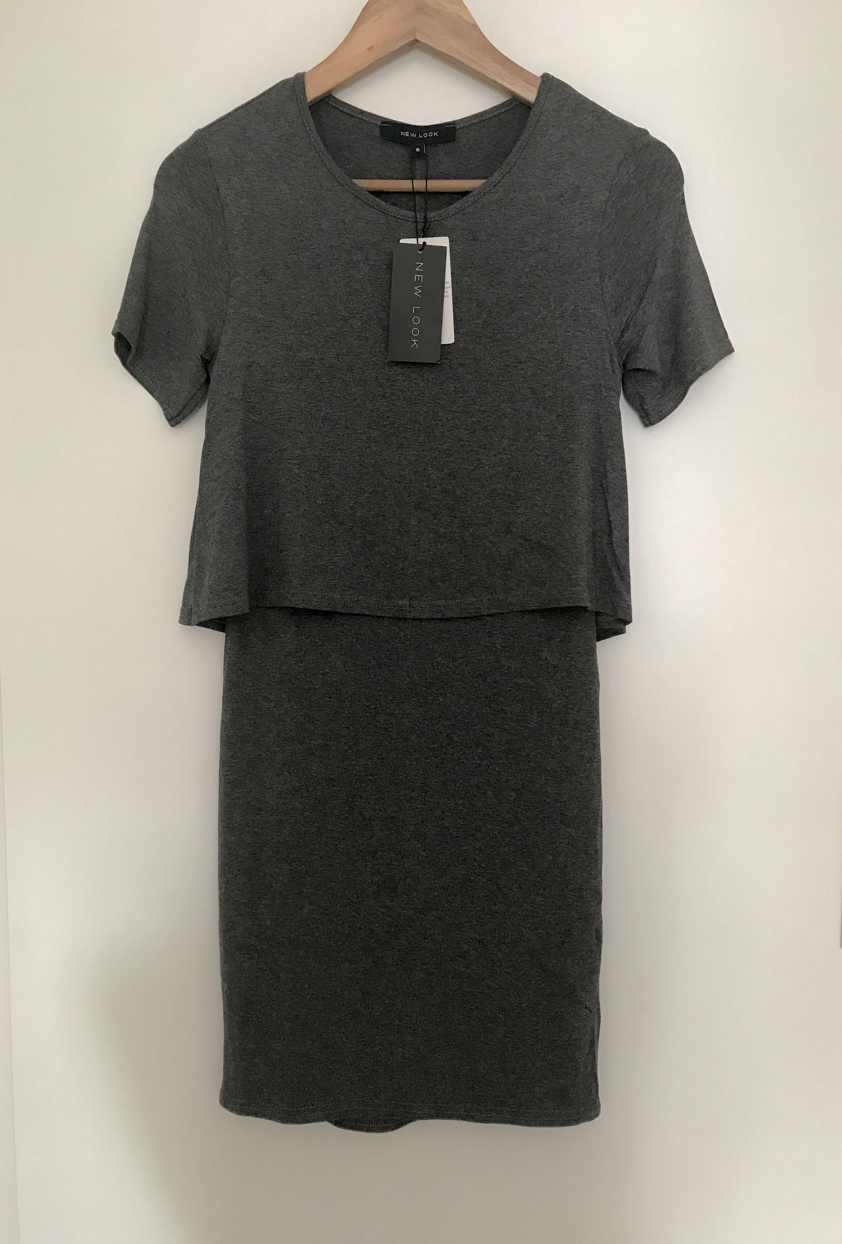 layered look t shirt dress