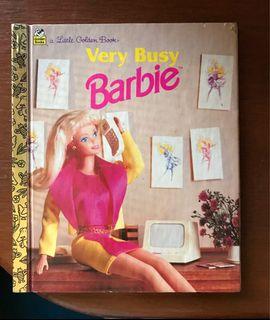 A Little Golden Book Series - Very Busy Barbie - Collector’s Item