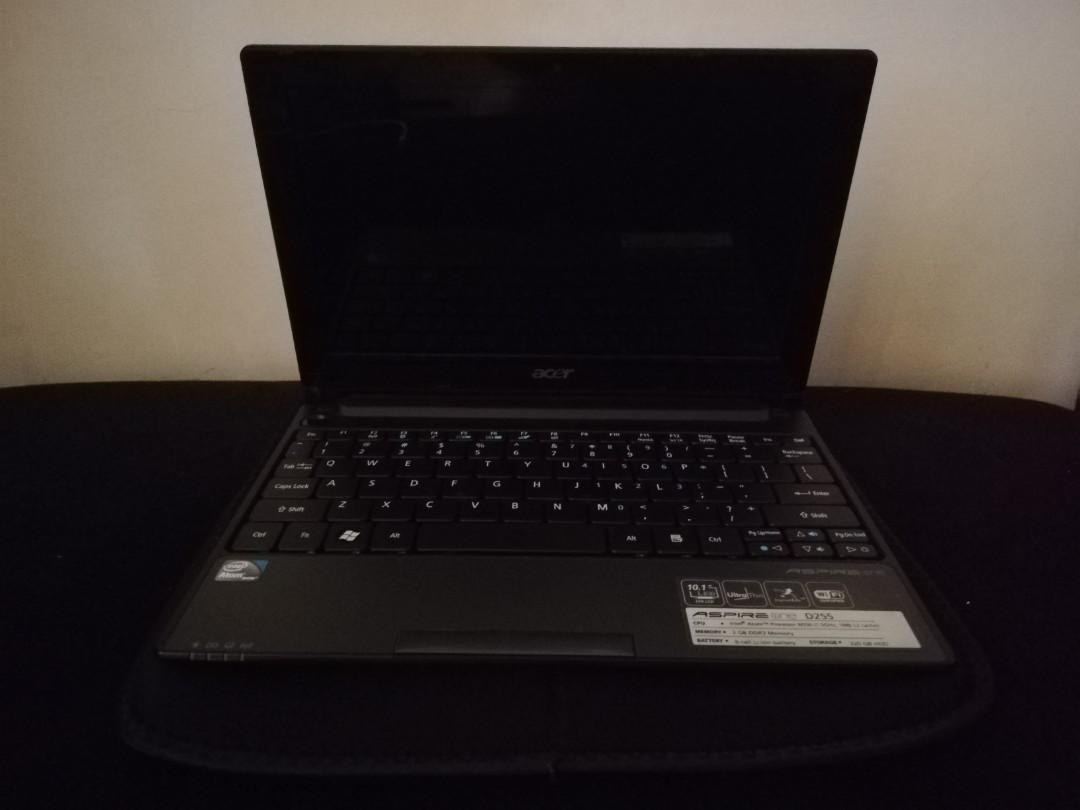 Acer Aspire One D255 netbook + Canon Pixma iP2870S printer bundle (Category: Laptops & Notebooks) located in Antipolo. Submitted by destash4funds (Listing ID 1018876267, Image 2). Description: Acer Aspire One D255 netbook + Canon Pixma iP2870S printer bundle used Php 9,000 instead of Php 11,000! Intel Atom N550 1.3Ghz, 1MB L2 Cache 2gb DDR3 320GB HDD Additional details: - netbook size is 10.1in - current installed OS is Windows 7 Ultimate - curre
