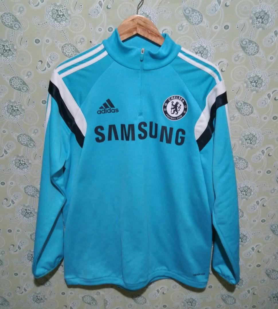 Adidas Chelsea Football Club Longsleeve Jersey Men S Fashion Clothes Tops On Carousell