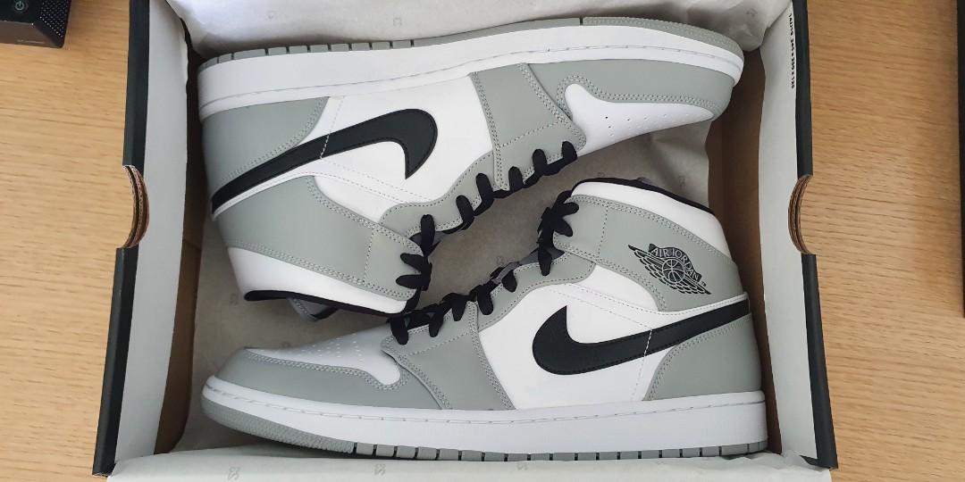 nike air jordan 1 mid smoke grey footlocker