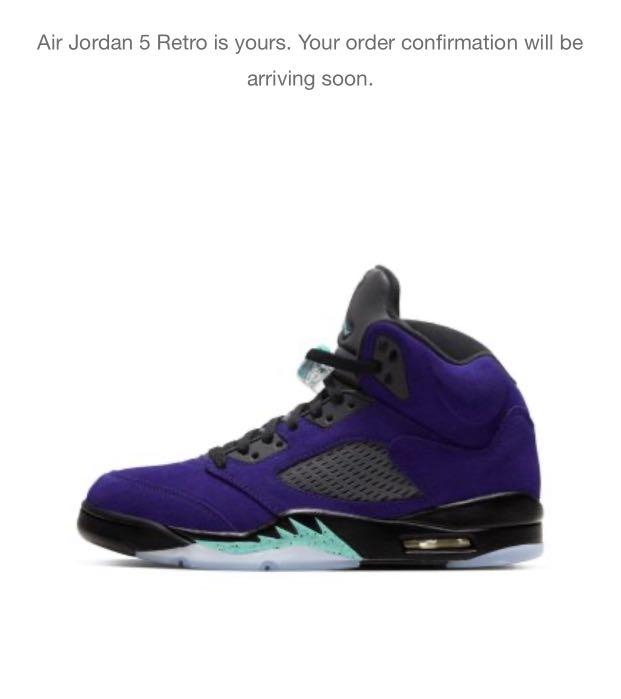 Purple retro 5 clearance