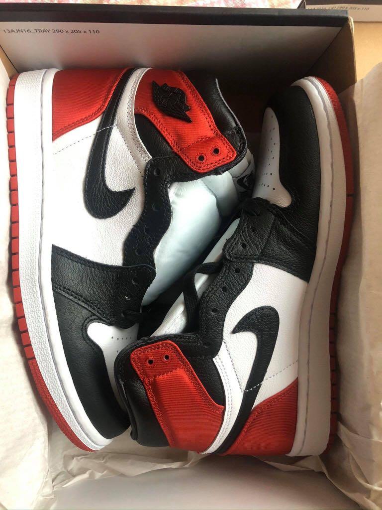 Aj1 satin black clearance