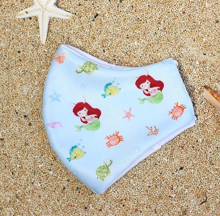 Ariel The Little Mermaid Reusable Mask (Adult & Kids), Babies & Kids ...