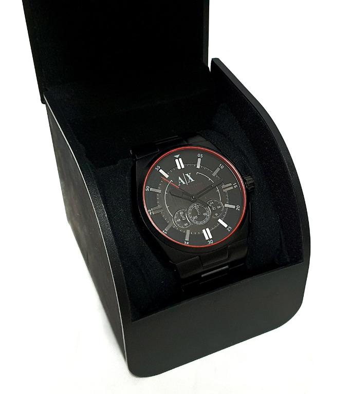 AUTHENTIC Armani Exchange AX1801 Chronograph Black Ion plated Mens Watch
