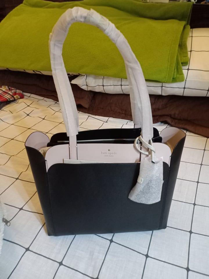 Magnolia street small double pocket top zip best sale tote
