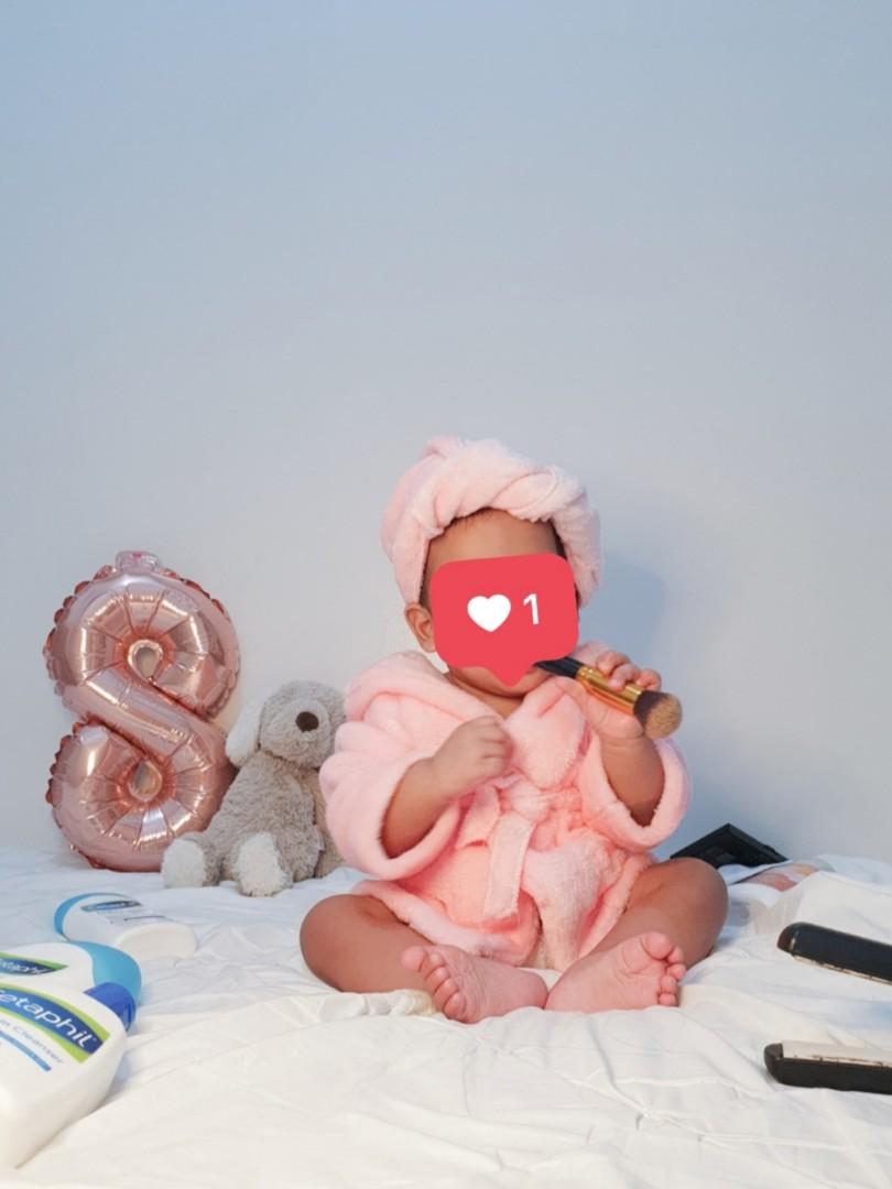 Baby Bath Robe Photoshoot