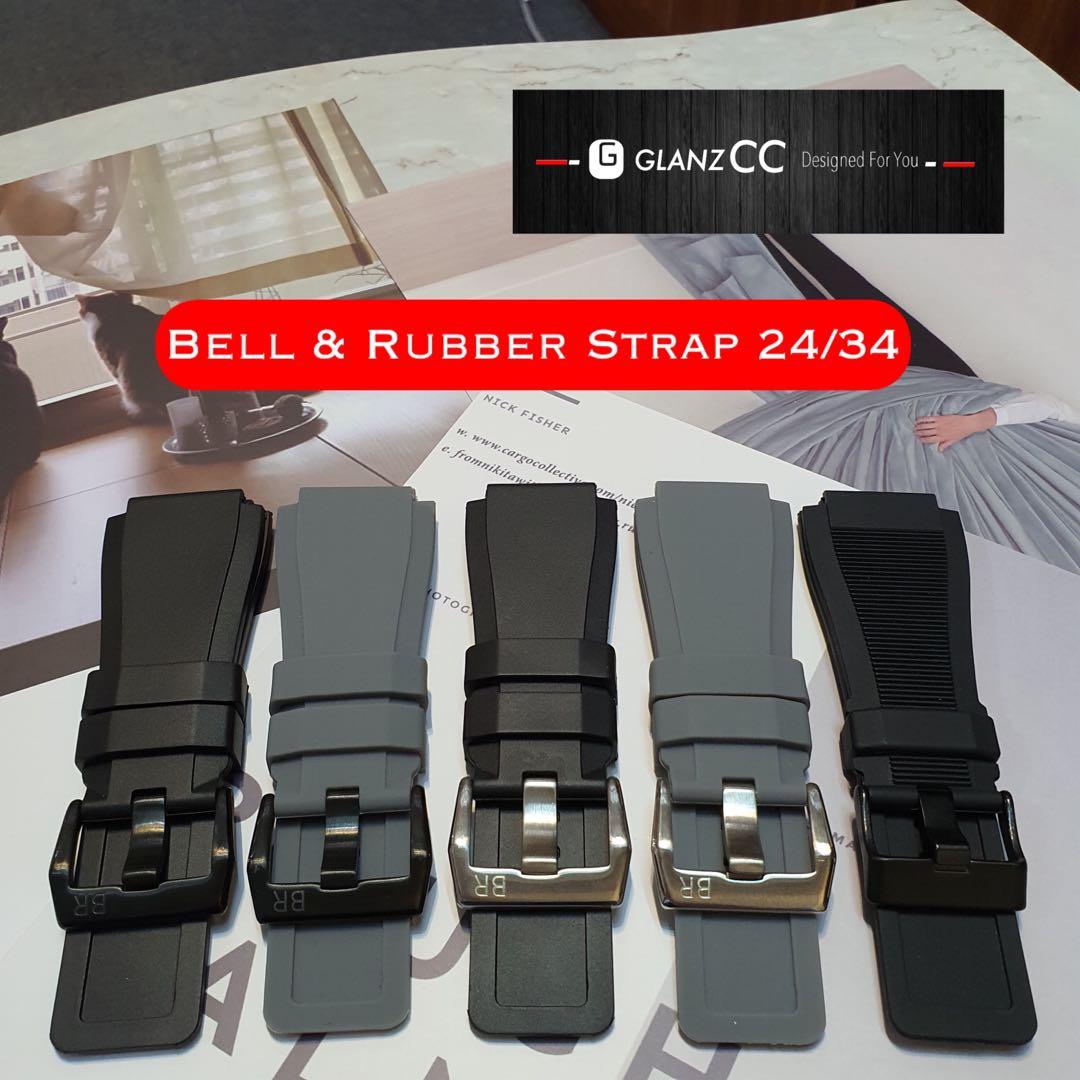 Bell Ross Silicone Rubber Strap 24 34 Men s Fashion Watches