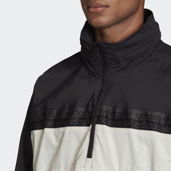 Adidas originals ryv cropped jacket in black hotsell
